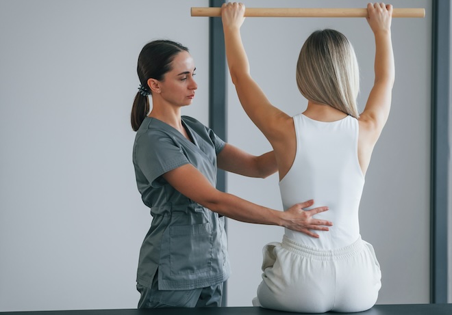 Rücken Fit Einheit in Gesundheitszentrum